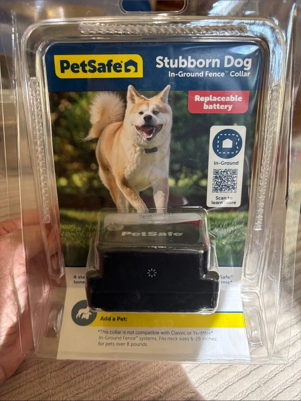 PetSafe Black Stubborn Dog In-Ground Fence Replacement Collar